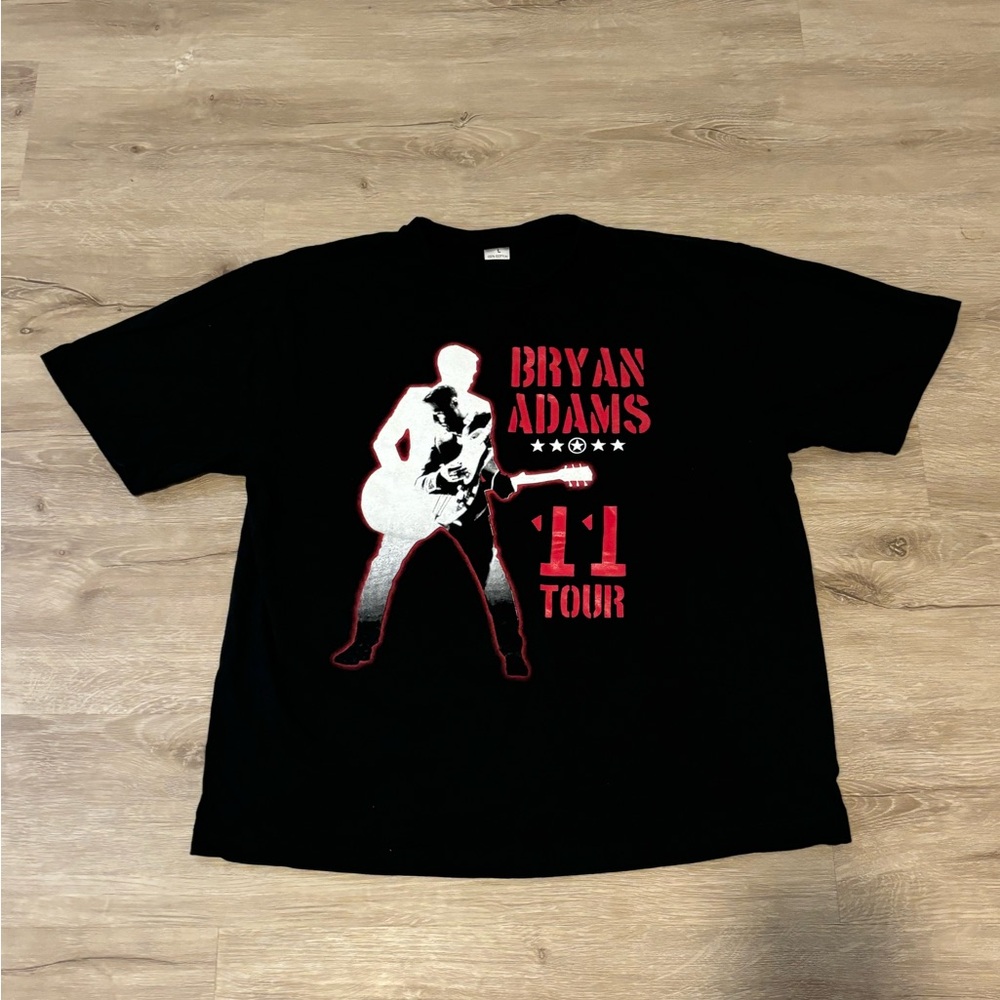 Bryan Adams 11 Tour Black T-Shirt
